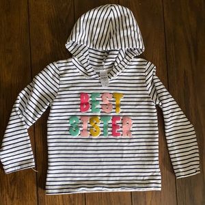 Carter’s 5T best sister hoodie